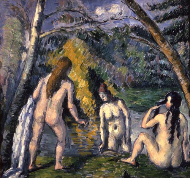 Paul Cézanne Ba phụ nữ tắm (1879 - 1892) sơn dầu, 52 x 55 cm
