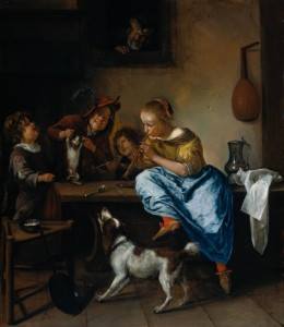 Jan Steen, Buổi học khiêu vũ (1660 - 1679), sơn dầu