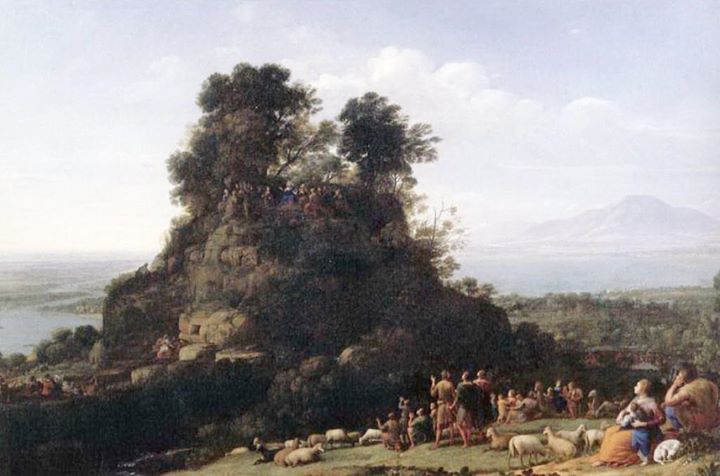 Claude Lorrain, Bài thuyết pháp trên núi (1656), sơn dầu
