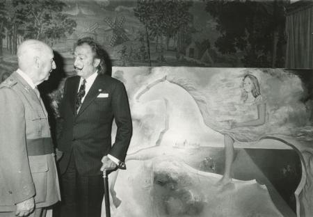 Francisco Franco y Salvador Dalí